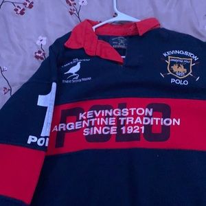 Vintage Kensington Polo collared sweatshirt